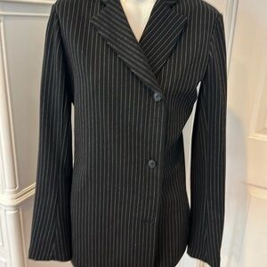 ZARA NWT asymmetrical Pinstriped Blazer
